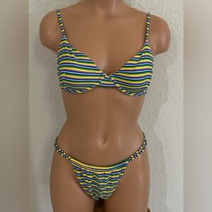 MONTCE Dainty Brasil bikini set striped